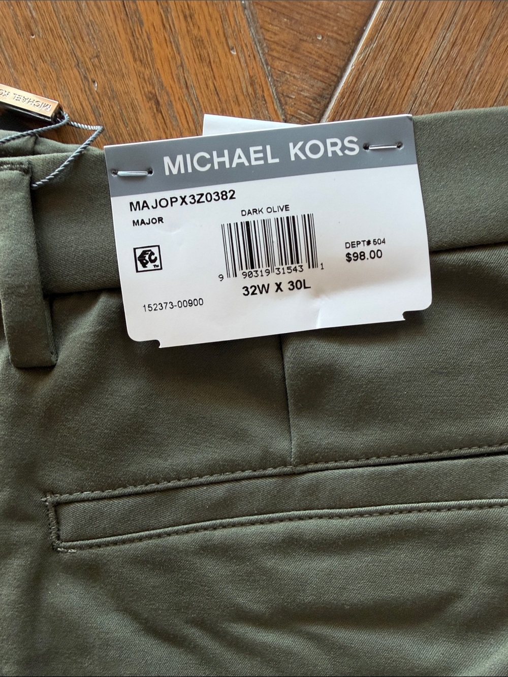 Michael Kors Dark Olive Men's Chinos